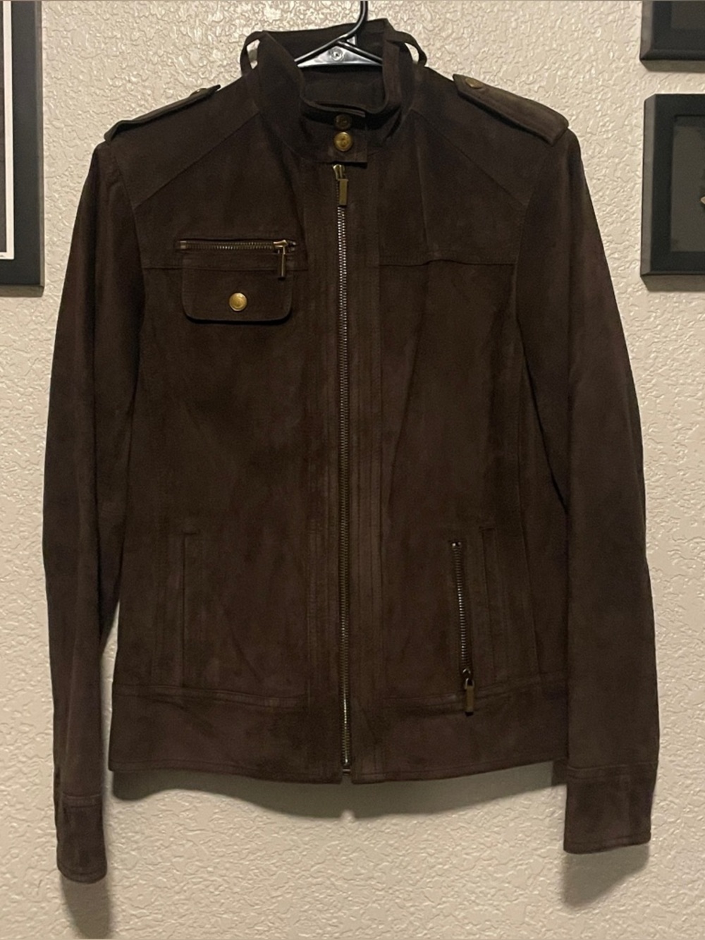 Vintage Brown Suede Jacket